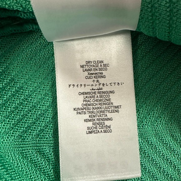 Herve Leger Ottoman Scoop Neck Juniper Green Mini Dress - Picture 12 of 13